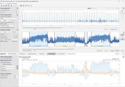 Kubios HRV Scientific and time-varying HRV analysis