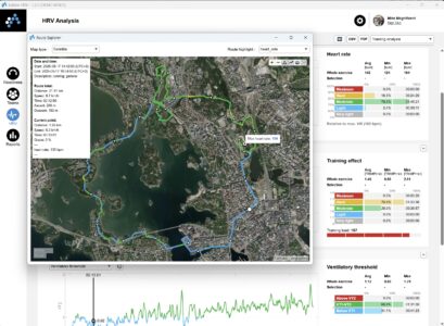 Kubios HRV Team Readiness - Training analysis with route explorer